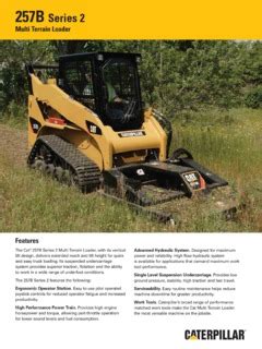 257b skid steer specs|cat 257b manual.